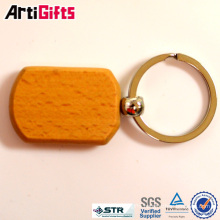 Artigifts company Professional rectangle wood keychain